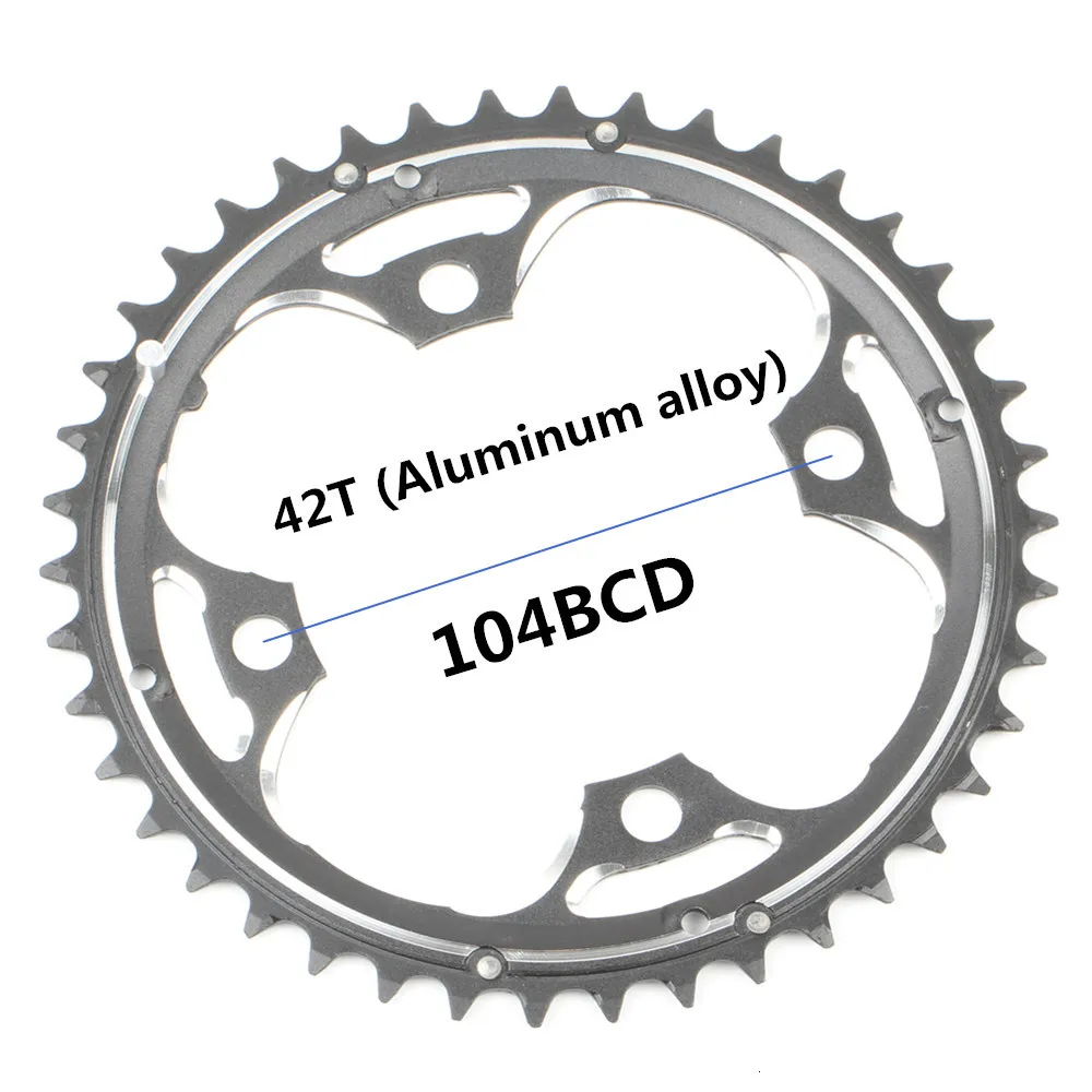 Круглая цепь MTB горный велосипед 104BCD 22T 24T 32T 34T 38T 42T 44T шатуны стали алюминиевый сплав зубная пластина запчасти