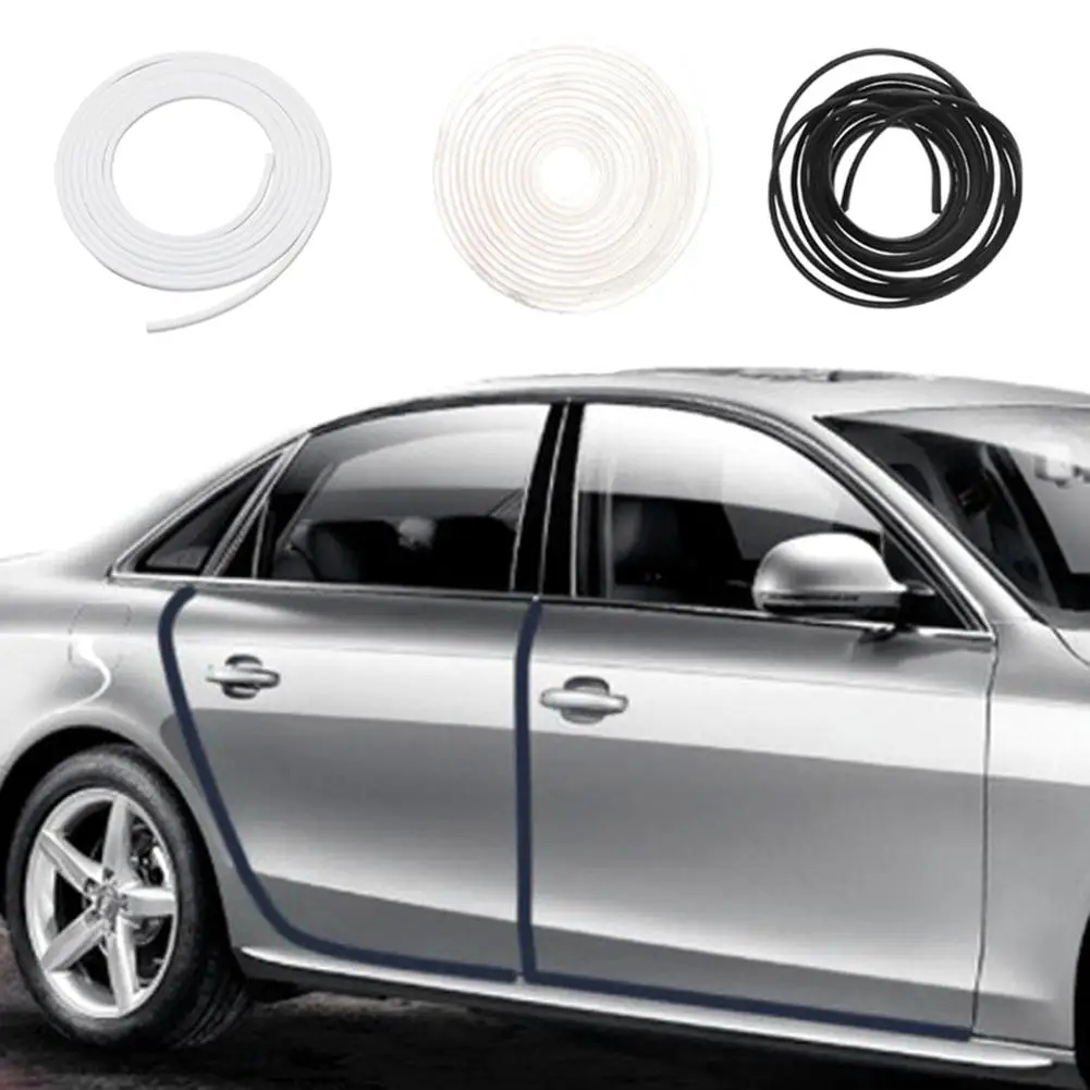 Universal Car Door Edge Rubber Scratch Protector 5M Moulding Strip Protection Strips Sealing Anti-rub DIY Car-styling | Автомобили и