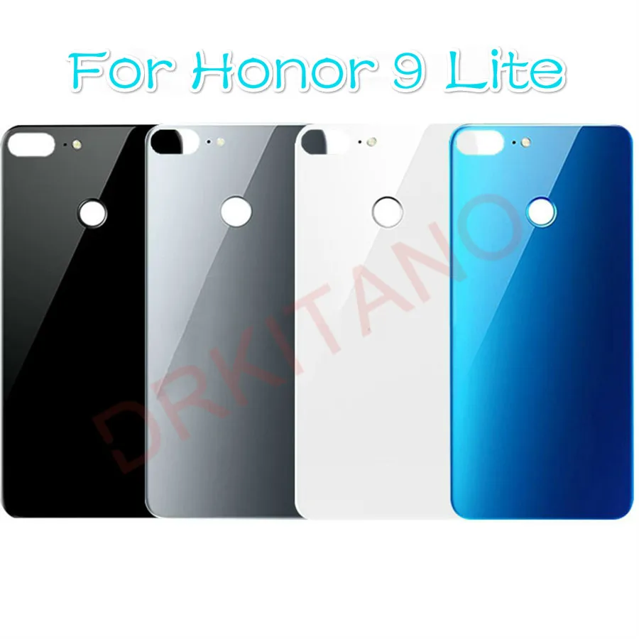 Для huawei Honor 9 Задняя стеклянная крышка батареи задняя дверь корпус чехол для huawei Honor 9 Lite Задняя стеклянная крышка панель Замена