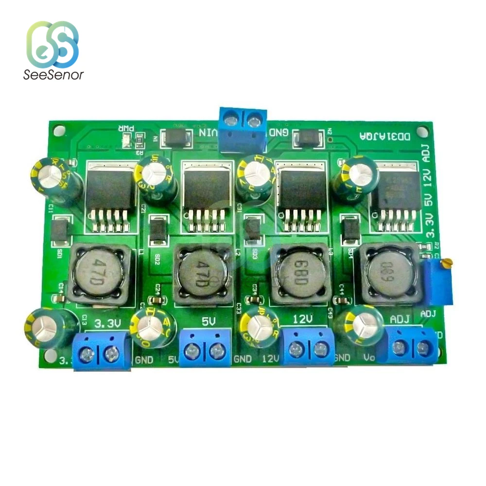 3 А 4 канала несколько импульсных модулей питания В 5 12 регулируемый выход