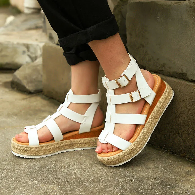 

Women Sandals Crystal Open Toe Ankle Strap Shallow Thick Bottom Ladies Flat Shoes Woman Casual Fashion Sandals Female Summer