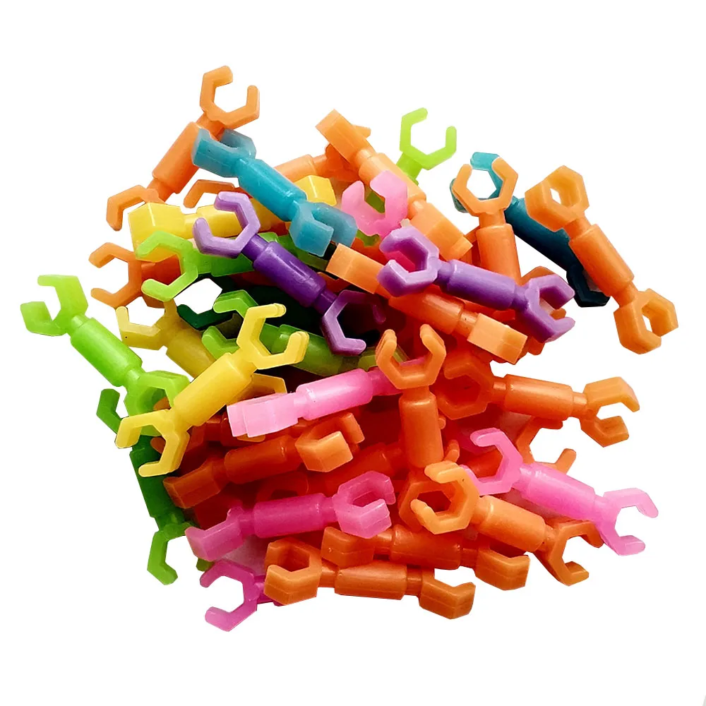 100 шт./лот пластиковые строительные блоки Smart Stick детская Сборка DIY игрушки игра