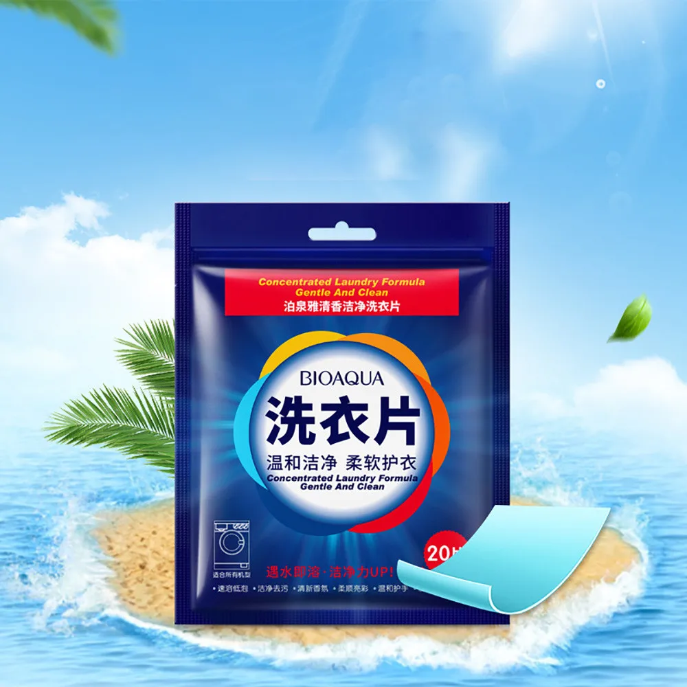 120 New Formula Laundry Detergent Sheet Nano Concentrated Washing Powder For Machine cleaner Cleaning product^35 | Дом и сад