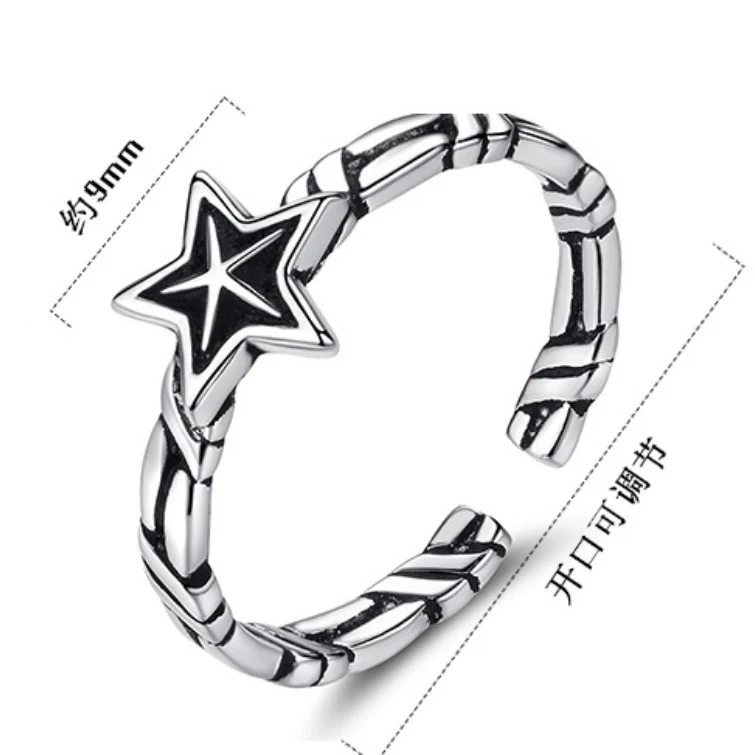 Винтажные дизайнерские регулируемые кольца из стерлингового серебра 925 пробы со