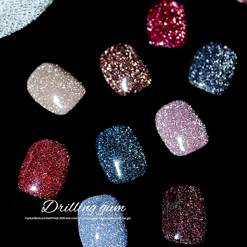 Новинка 2021 блестящий диско-сверлильный гель Блестящий Алмазный лак для ногтей