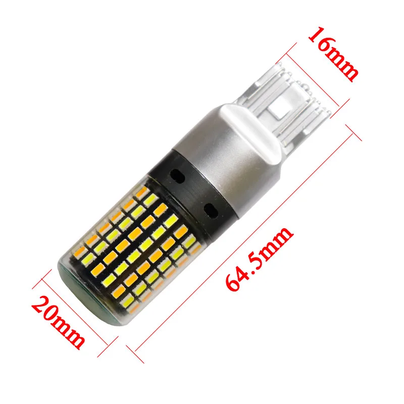 2X 1157 bay15d T20 7443 7444 W21/5W 3157 Switchback LED 120 SMD 3014 Dual Color White Amber Car DRL Turn Signal Light 12V | Автомобили и