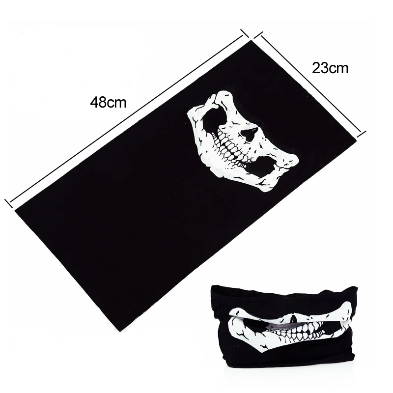 Спорт на открытом воздухе шарф маска мотоциклетный шейный теплый череп для лица
