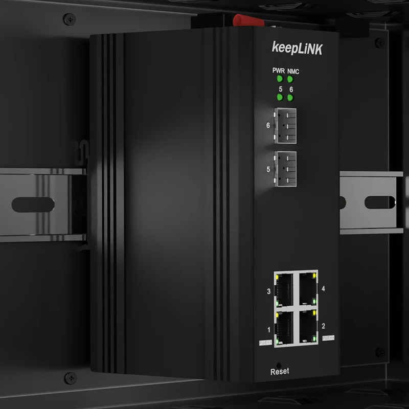 L2 + промышленный 4-портовый 10/100/1000T 802.3af/at PoE 2-портовый 100/1000X SFP управляемый