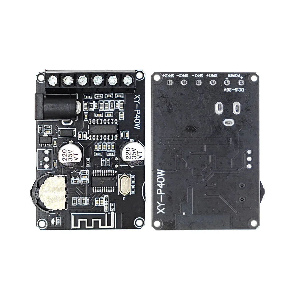 Плата стереоусилителя мощности Bluetooth 5 0 40 Вт x2 Bluetooth-приемник 12/24 В постоянного