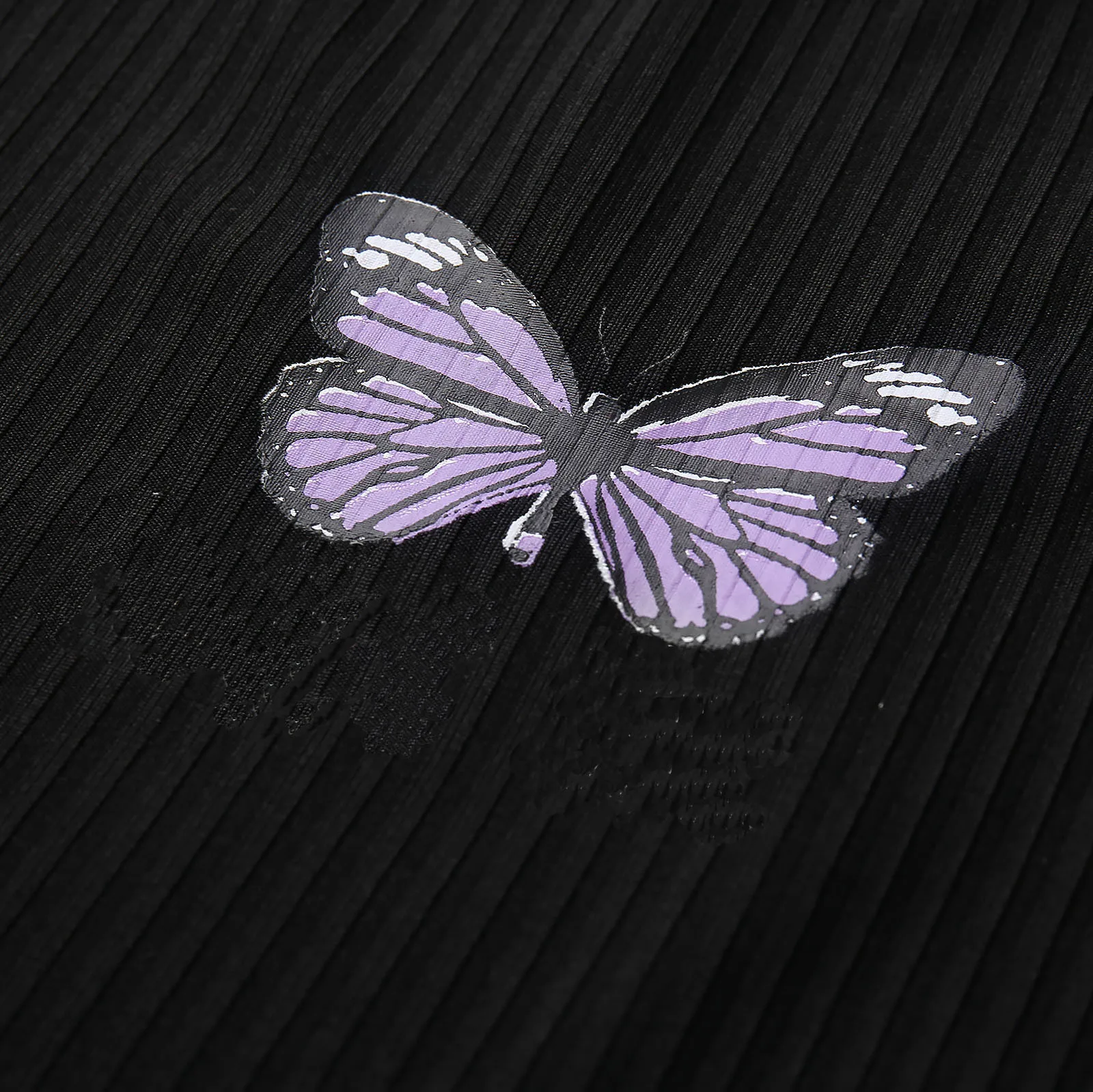 

Womens Sports Bra Woman Fashion butterfly printed Tank Tops Ladies Sexy Cami Swing Vest Clubwear Push Up Bra