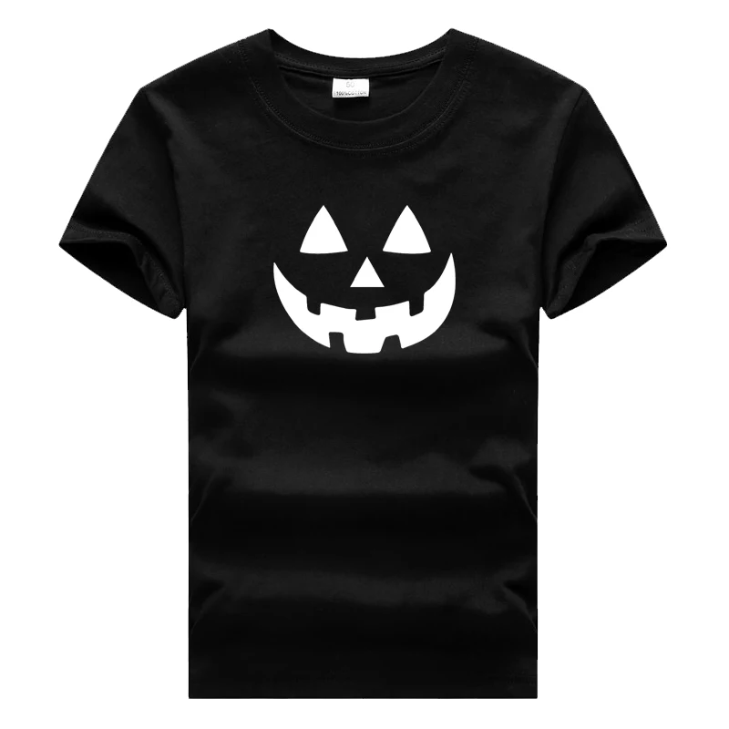 XXX футболки для мальчиков и девочек с улыбающимся лицом одежда Хэллоуина детей