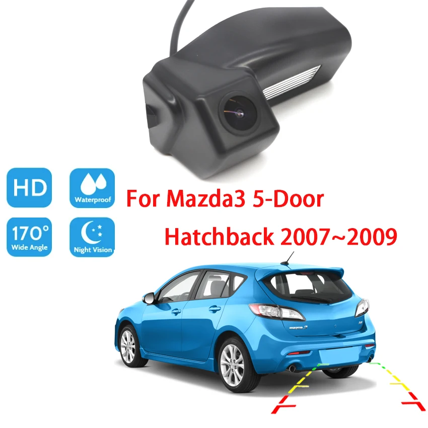

Камера заднего вида Камера для Mazda3 5-дверей 2007 2008 2009 Ночное видение Водонепроницаемый парковки задним ходом Камера высокого качества RCA