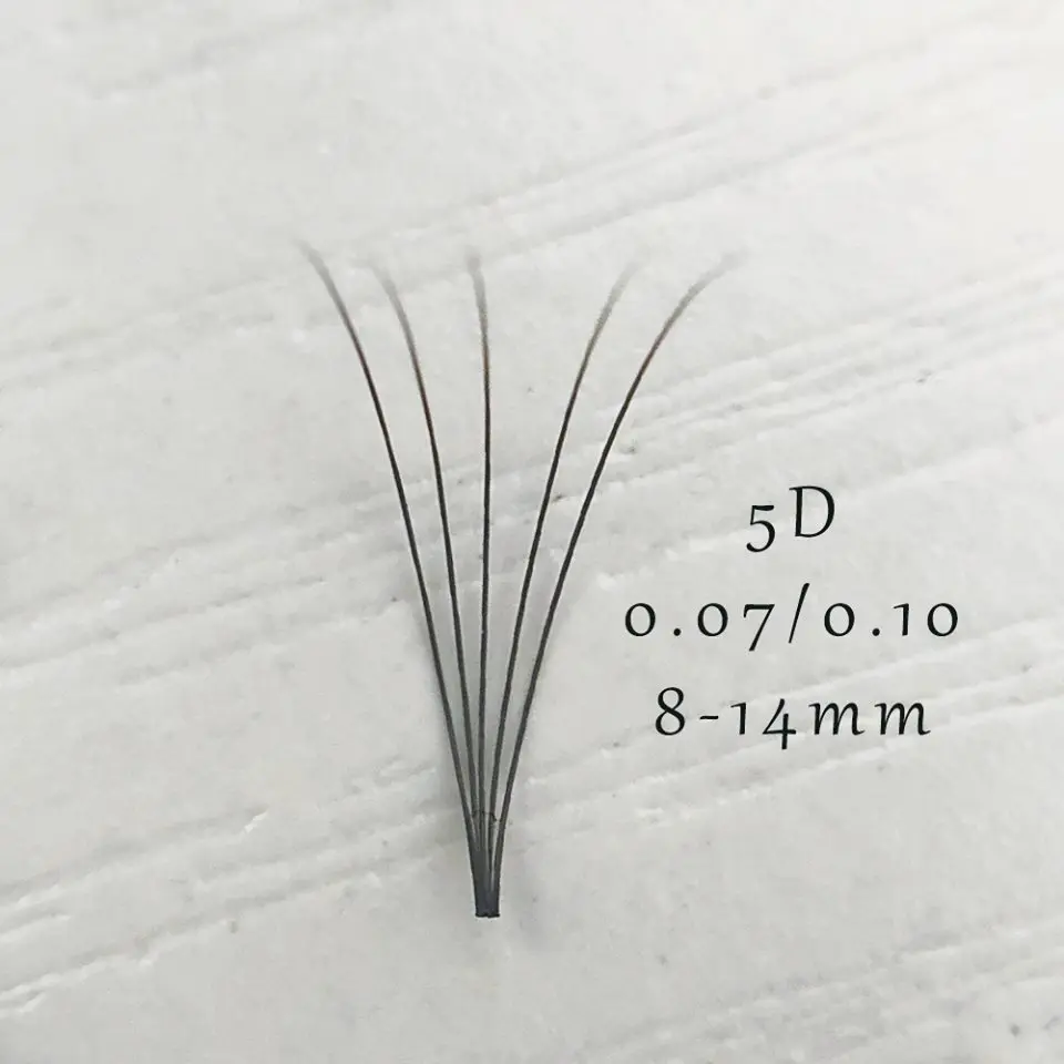 Glesum мягкие матовые черные 3D/4D/5D C изгиб объемные короткие стебли готовые веера
