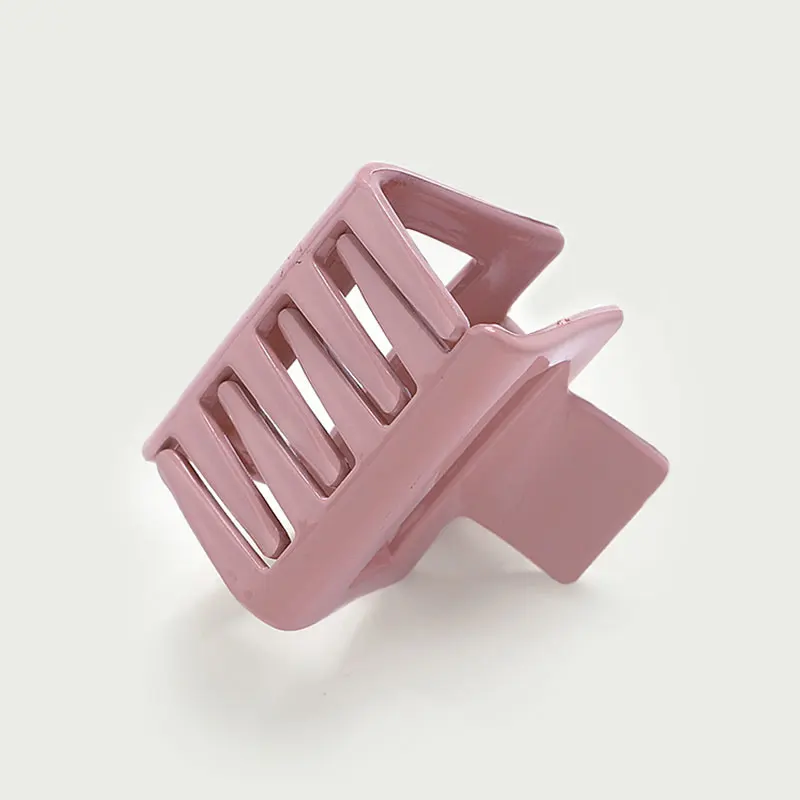 

Acrylic Geometric Barrette DIY Hair Styling Tool Ponytail Hair Accessories Solid Color Square Hairpins Glossy Women Hair Claws