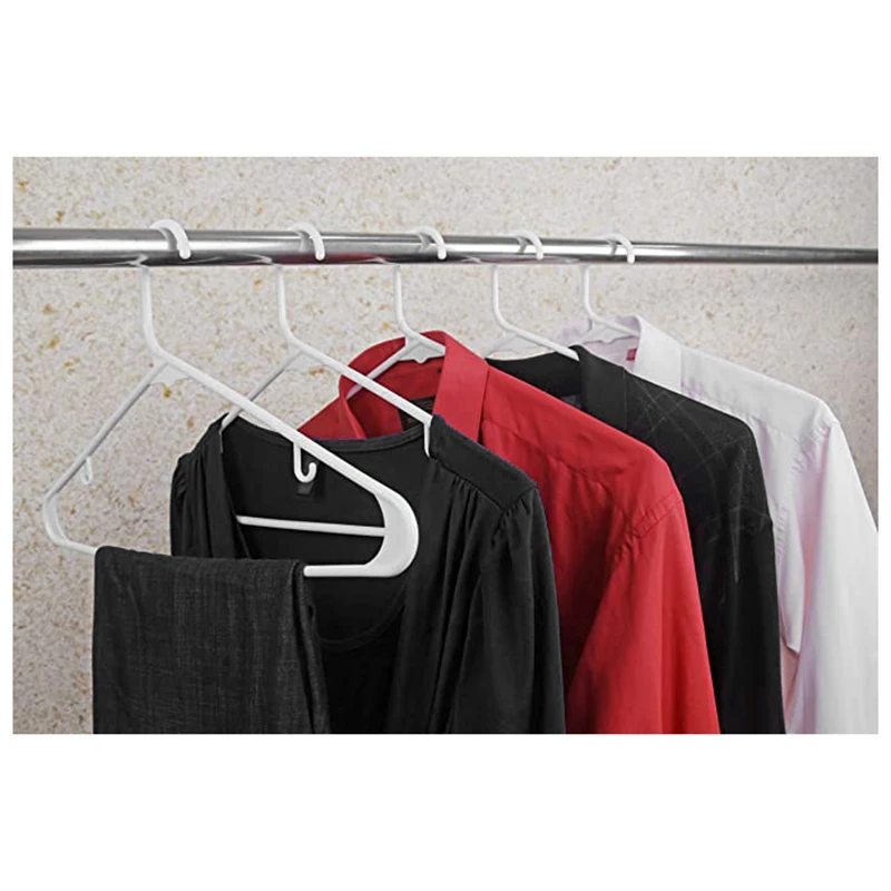 

Simple and Luxurious Sticks of 50 Standard High-Grade Plastic Hangers White