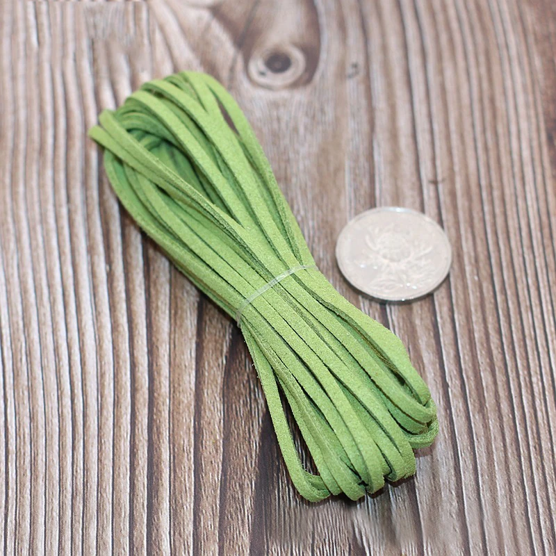 Шнур из искусственной замши плоский веревка кожи в Корейском стиле нитка сделай