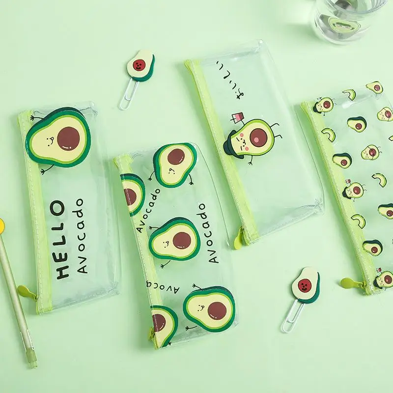 

1 Pcs Pencil Case Avocado School Pencil Box Pencilcase Pencil Bag School Supplies Stationery Pencil Case Bag