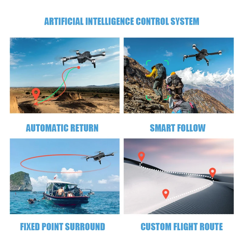 ICAT6 игрушки Дрон 4k дроны gps с камерой HD rc вертолет Профессиональный Дрон Селфи