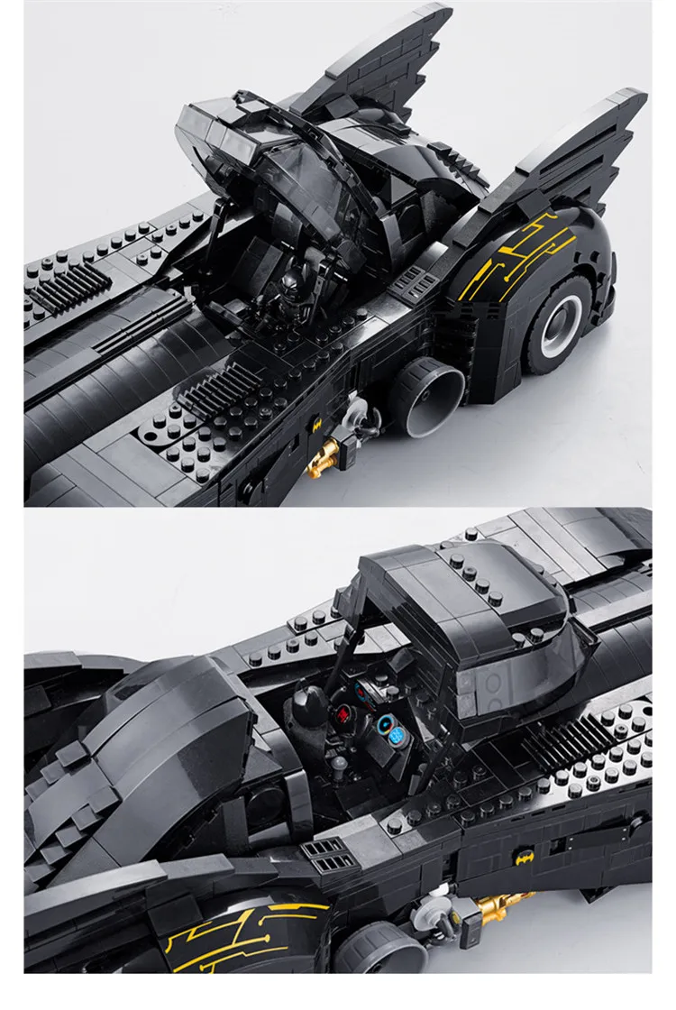DHL 7111 7116 7143 7144 супер герой Бэтмен Великий Бэтмобиль модель строительные блоки MOC-15506 7784 70901 76023