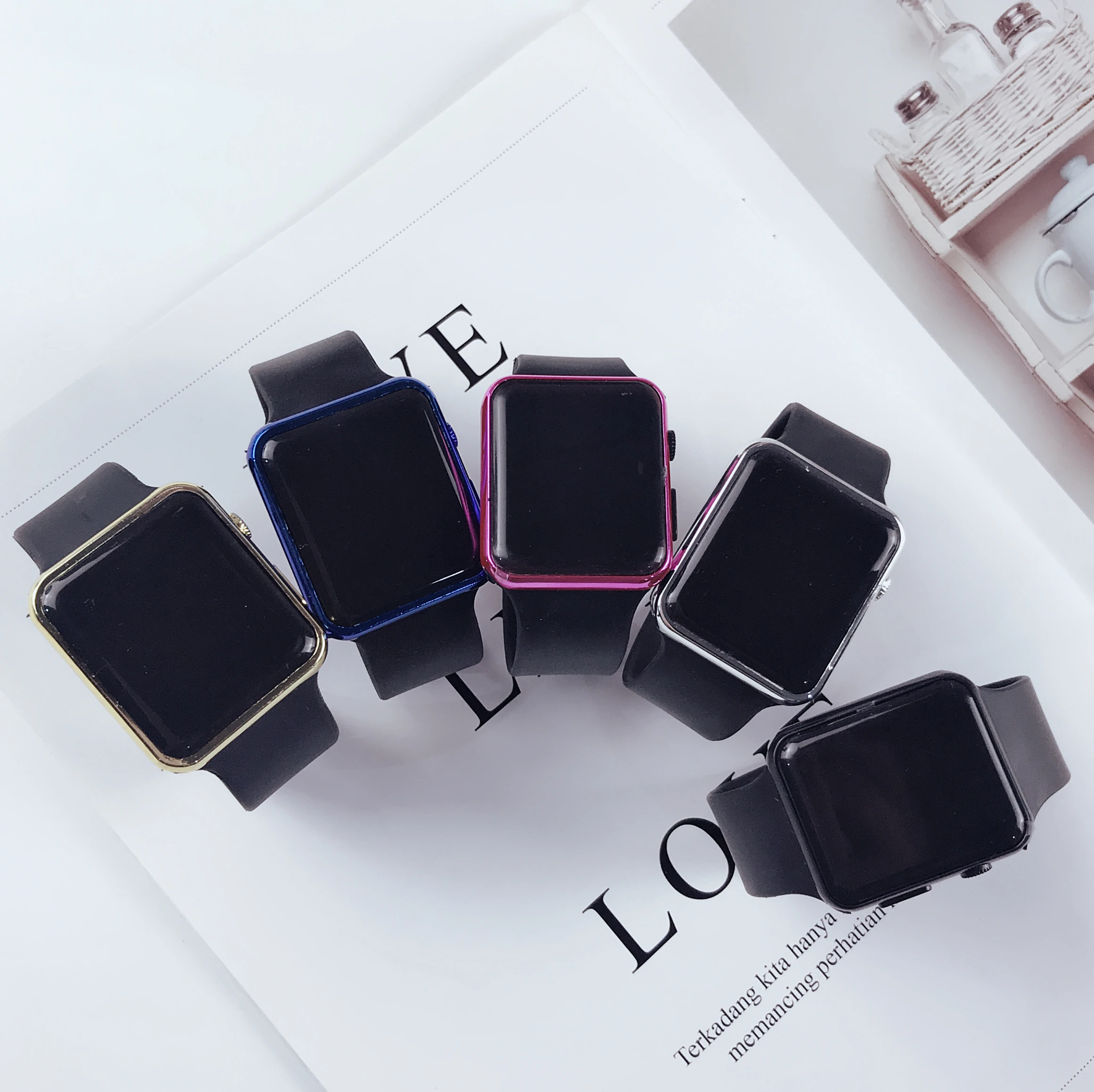 2019 новые модные мужские спортивные светодиодные часы цифровые силиконовые