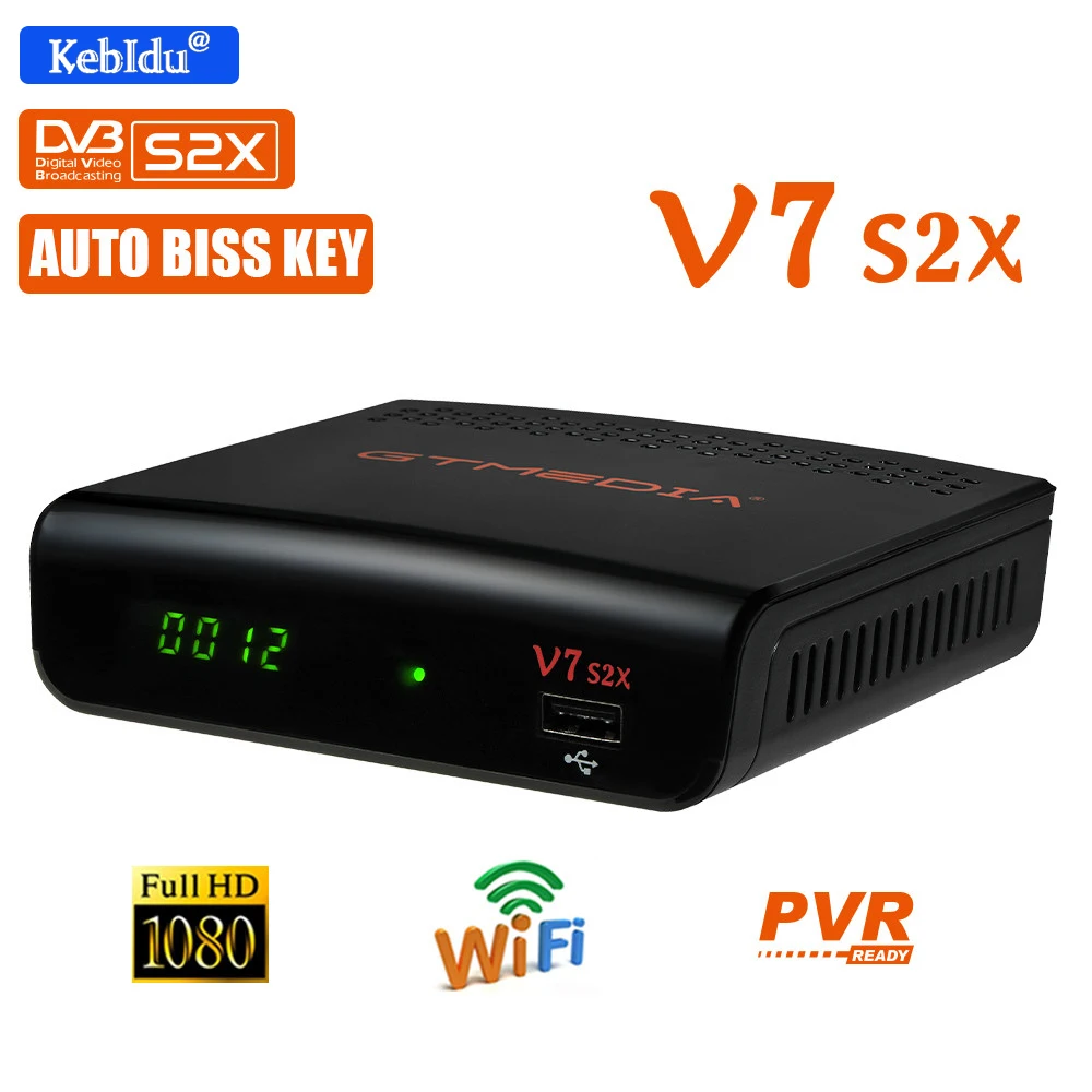 

New Wifi Digital Receptor Tv Box Freesat v7s HD no app FTA 1080P Gtmedia v7 s2x DVB-S2 Satellite Receiver with usb