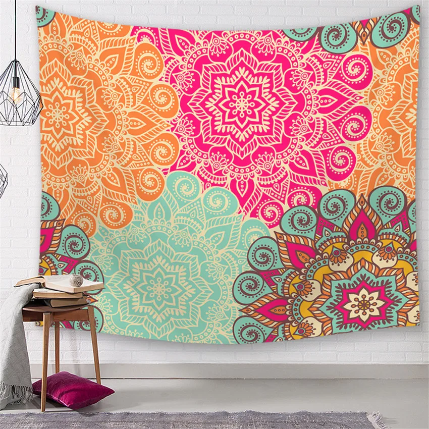 

150*130cm Mandala Wall Tapestry Home Decorations Wall Hanging Forest Starry Night Tapestries For Living Room Bedroom