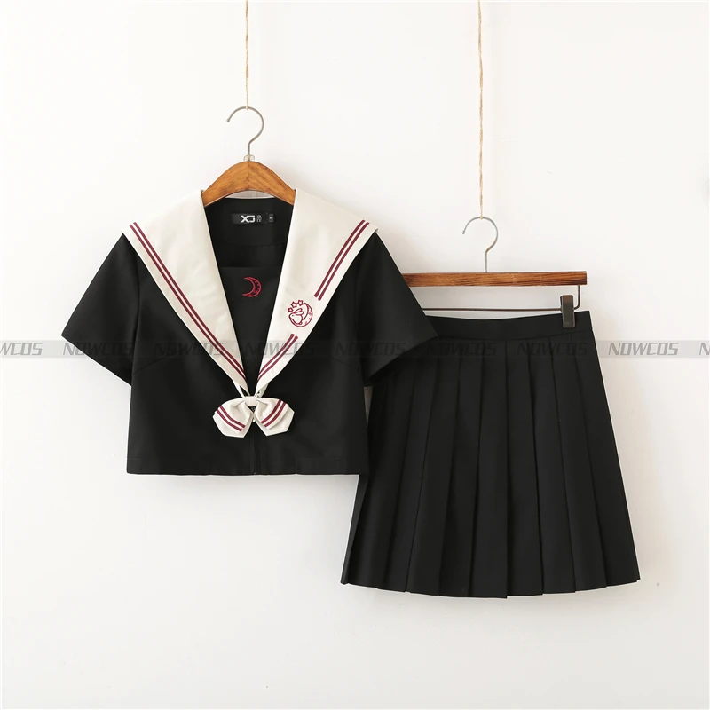 

[Rabbit Under The Moon] Japanese Original School Uniform Sweet College Short-sleeve Genuine JK Uniform Suit Summer Pleated Skirt