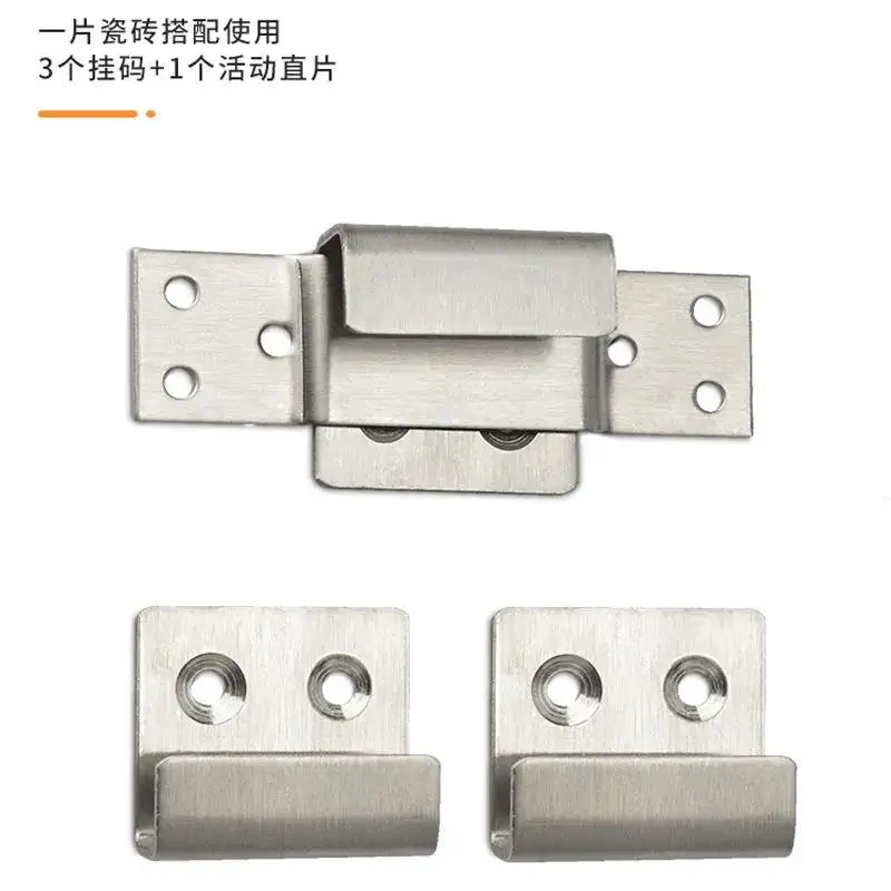 

Stainless steel ceramic tile hanging unit hanging unit fixing unit wall tile decoration hanging bracket wall surface display u t