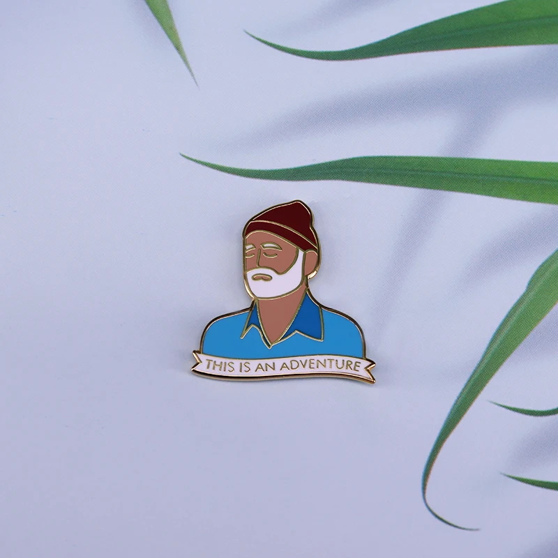 Коллекционная бижутерия The Life Aquatic вдохновленная Стивом зисоу с лацканами и