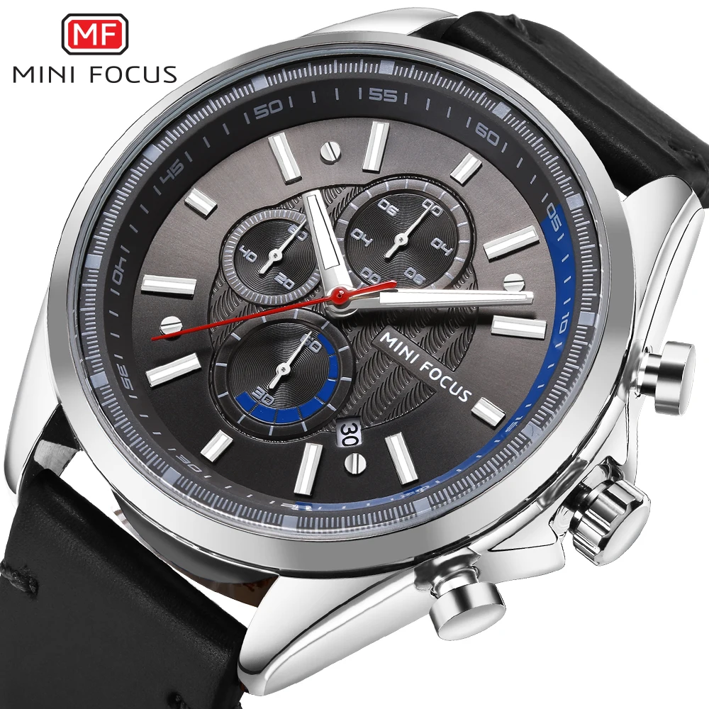 Часы наручные MINI FOCUS Мужские кварцевые роскошные Брендовые спортивные