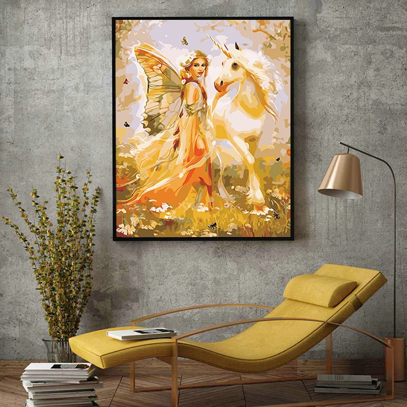 Художественная живопись по номерам бабочка крыло эльф сексуальная красота масло