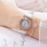 diamond women watch top luxury brand ladies gold round watch unique modern classy gold ladies quartz wrist watch reloj mujer