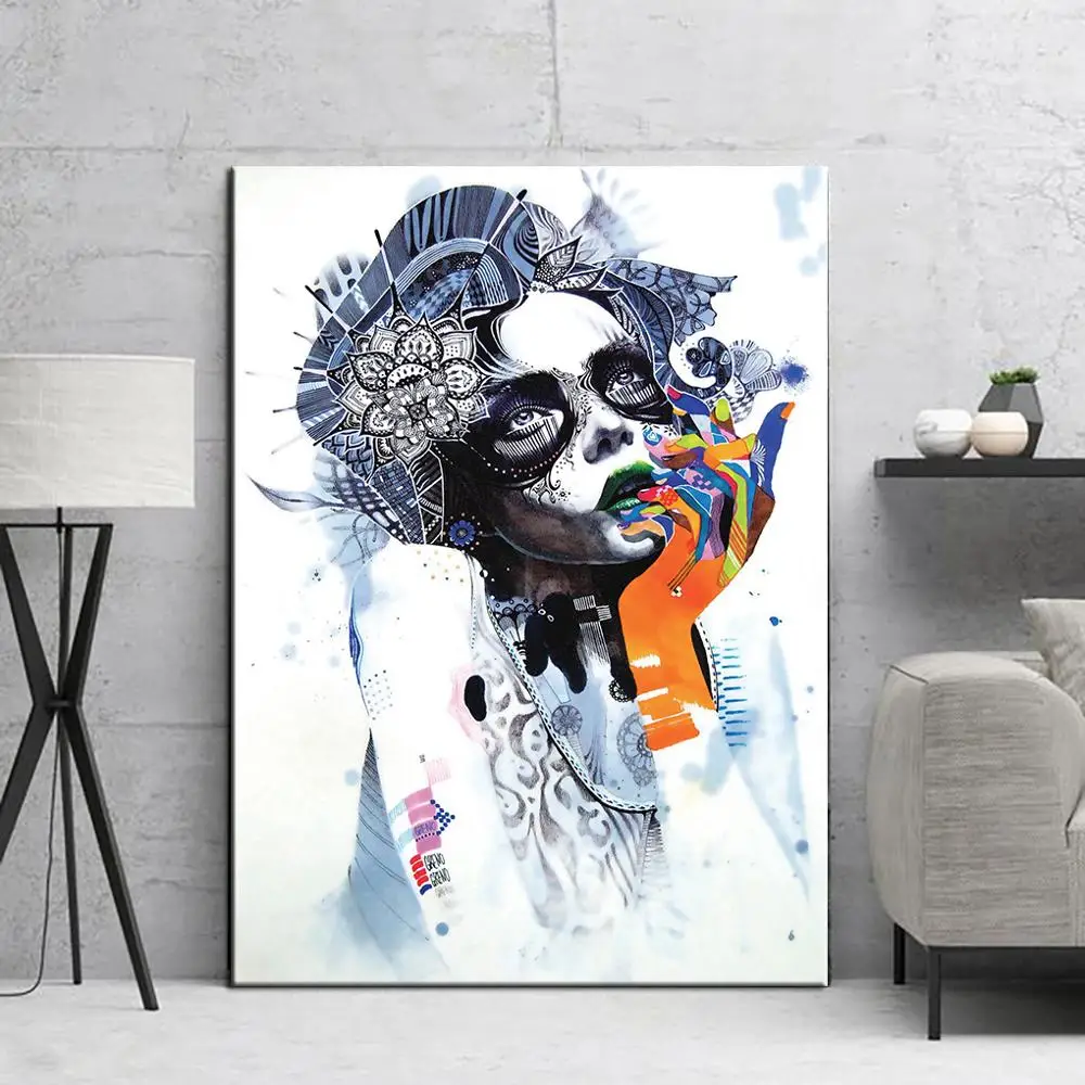 Странная красота холст живопись поп арт постеры на стену картины абстрактная