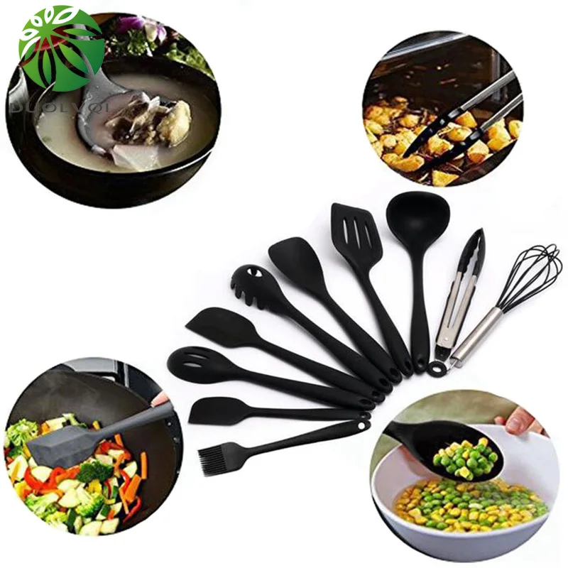 10 шт. антипригарные силиконовые кухонные принадлежности | Дом и сад