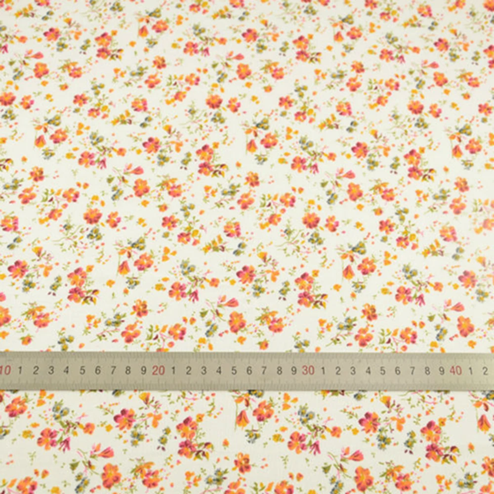 100% Cotton Fabric Flower Designs Patchwork Doll Scrapbooking Home Textile Sewing Clothing Meter Quarter Tissue Telas Tecido CM | Дом и сад