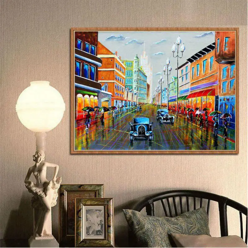 Набор для рисования по номерам на холсте без рамки 40 х50 см | Дом и сад