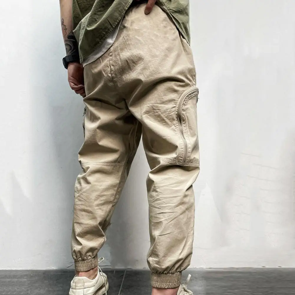 Джинсы мужские свободного покроя модные брюки-карго в уличном стиле