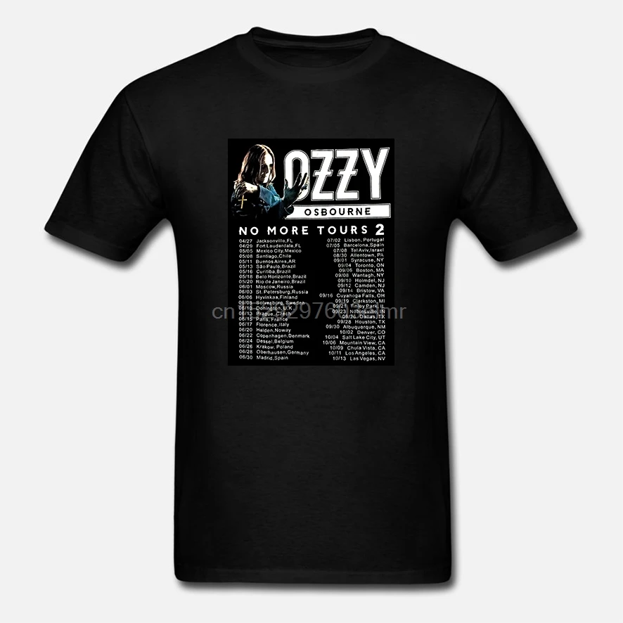 Забавная Мужская футболка белая футболки черная новинка Ozzy osсовместимость с No More