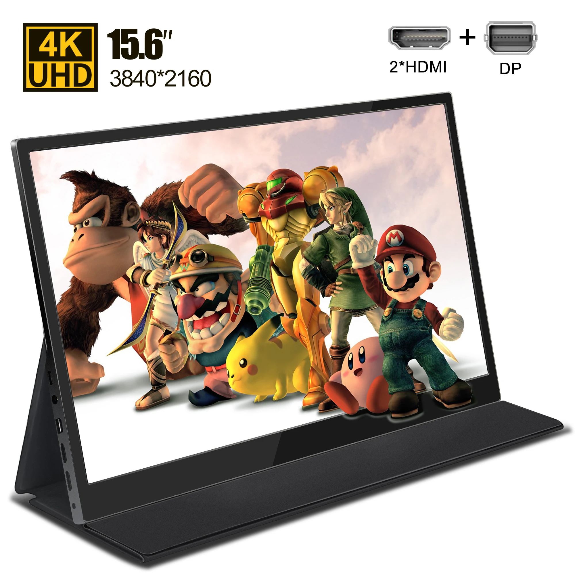 Монитор портативный UDH HDR 2 mini HDMI + DP для Ps4 15 6 дюйма 4K 3840*2160|Мониторы| |
