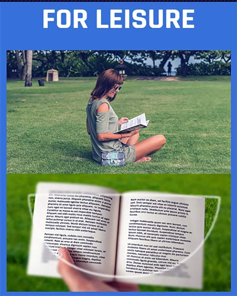 Бифокальные линзы для чтения 2 шт. с чехлом | Аксессуары одежды