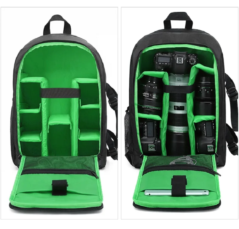 waterproof dslr backpack video digital dslr camera bag multi functional outdoor camera photo bag case for nikon canon dslr lens free global shipping