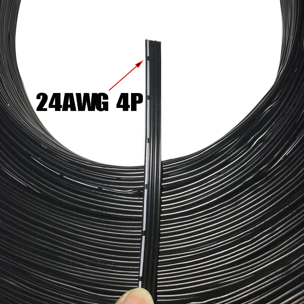 10m Ultra-soft Test lead 2P 4P 5P 6Pin 0.2mm2 Multi-core High Temperature Parallel Wire Special connection cable for LED lamps |