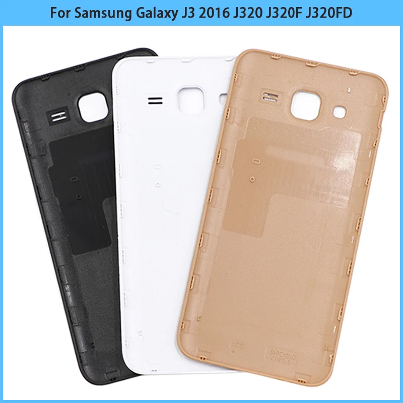 Новый чехол для задней крышки J320 Samsung Galaxy J3 2016 J320F J320FD Пластиковая Крышка