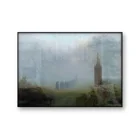 ВИНТАЖНЫЙ ПЛАКАТ якорь в тумане, Эрнст Фердинанд, Oehme, Картина на холсте, Репродукция, настенное искусство, ретро картина, украшение для дома