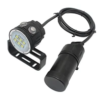hot selling underwater powerful canister dive light 14led rechargeable 18650 20000lm scuba diving video light