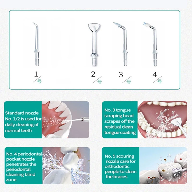 

Rechargeable Irrigation For Teeth Waterpulse Wireless Oral Irrigator Water Flosser Dental Water Jet Prevent Tartar Teeth