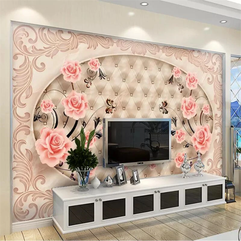 

Custom Photo Wallpaper murals 3D Tile Parquet Marble Relief TV Living Room TV Background Wall обои papel de parede 3d wallpaper