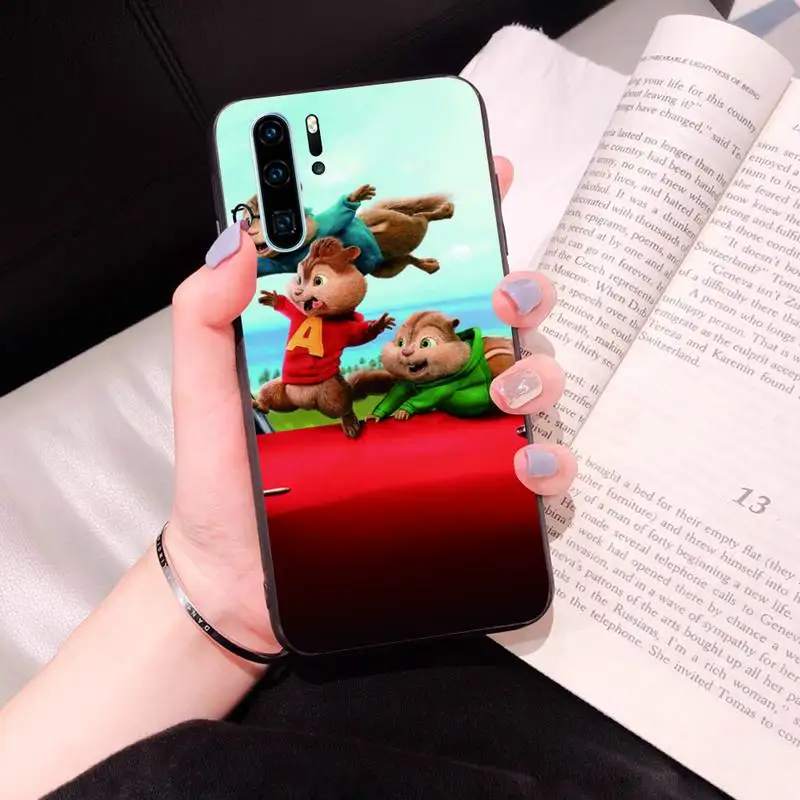 

Alvin And The Chipmunks Phone Case Black Cover For Huawei P10/20/30/40/20Pro/30Pro/30Lite/40Pro NOVA3/3E/3i/7SE Cases