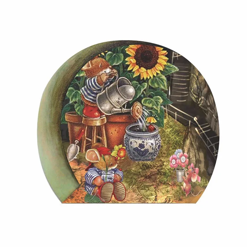 3 вида стилей милый мультфильм мышь домашний декор отверстие детский Декор