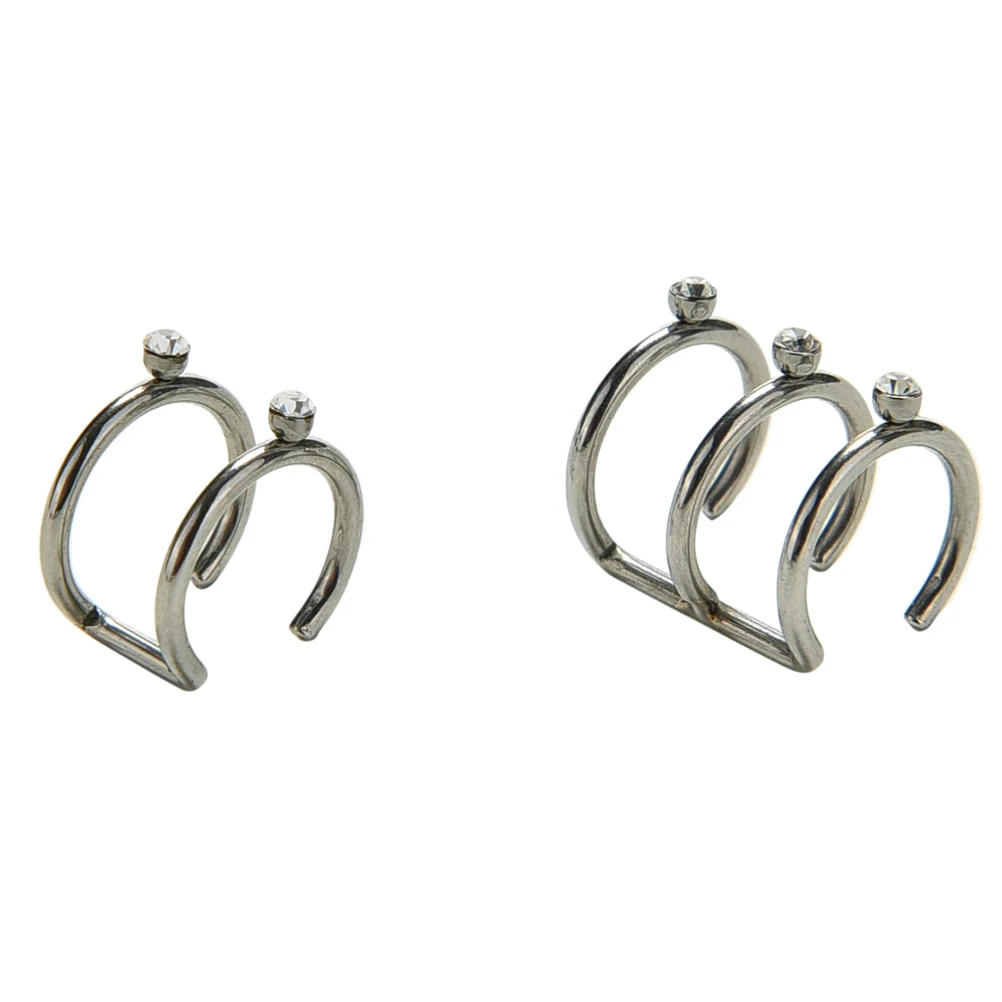 1 шт. 2/3 новая u образная Серебряная Ушная манжета обруч Шпилька ряда спиральный